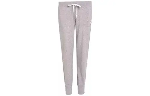 Converse Knitted Sweatpants Women's Gray Pink Moderate Cuffed Pants