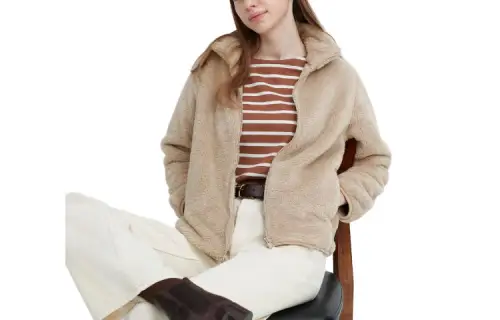 UNIQLO Velvet feel Coat Women's Light Beige
