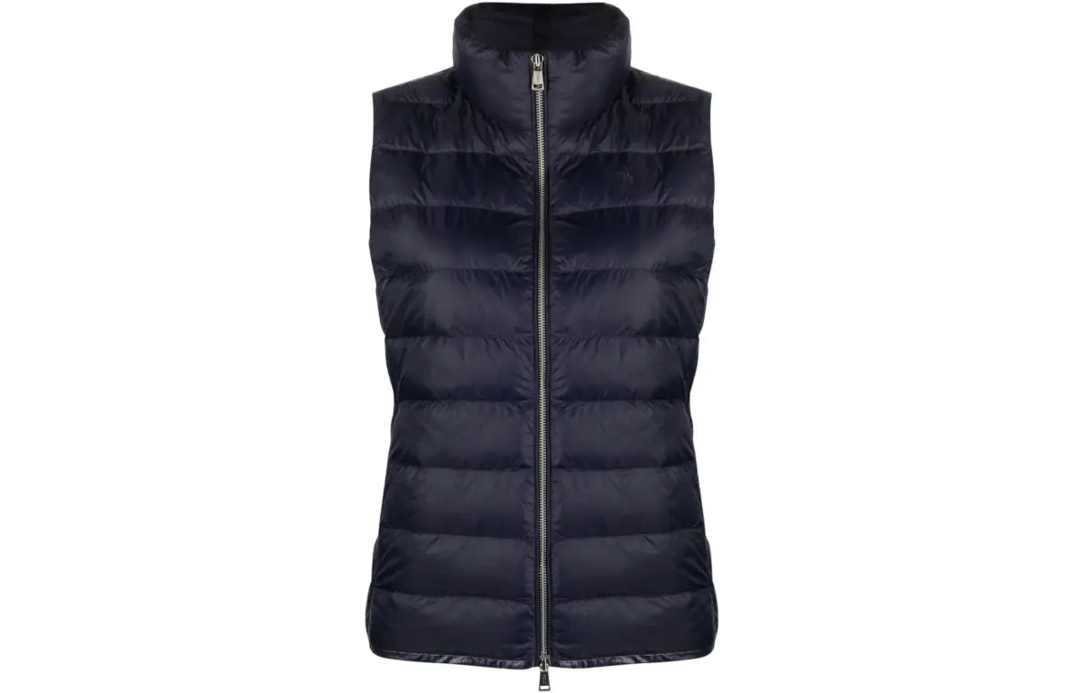 Polo Pony-embroidered quilted vest