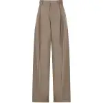 LOEWE SS24 Casual Pants Women's Khaki Brown