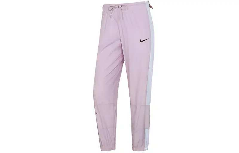 Nike Knitted Sweatpants Women's Purple Moderate Straight Fit Pants