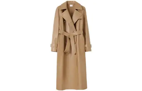 Burberry Leather Jacket Women's Camel