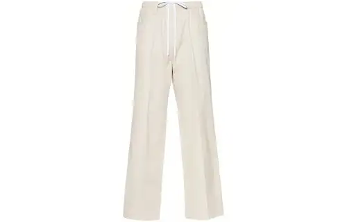 MIU MIU Casual Pants Women's Ecru Moderate Wide Leg Pants