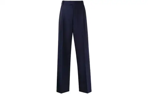 GUCCI Casual Pants Women's Blue Moderate Wide Leg Pants