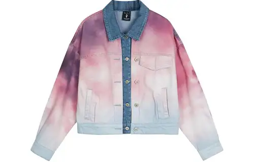 Skechers Denim Jacket Women's Mist Nebula All Over Print