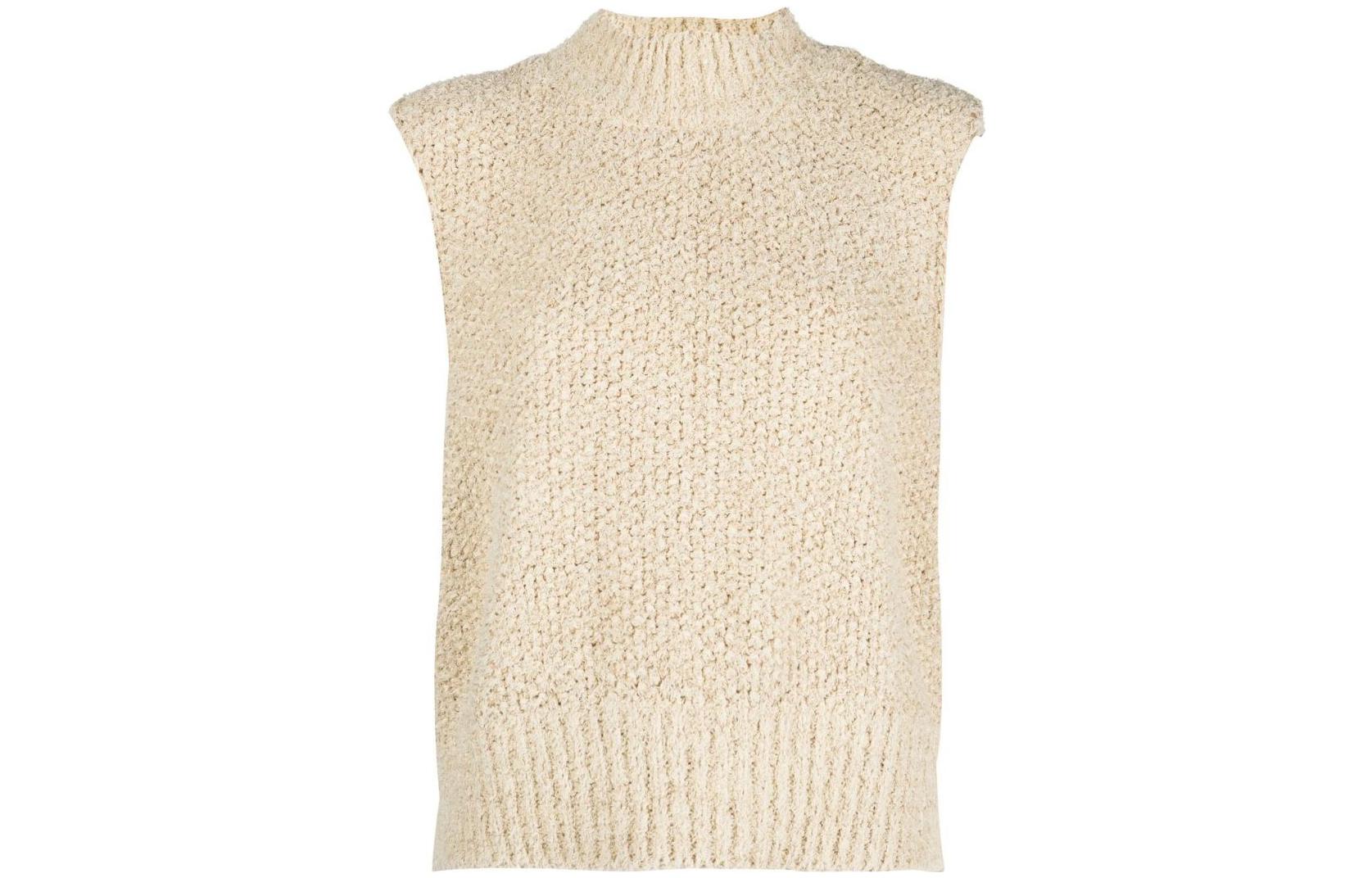 Maison Margiela Ribbed Hem Sleeveless Top
