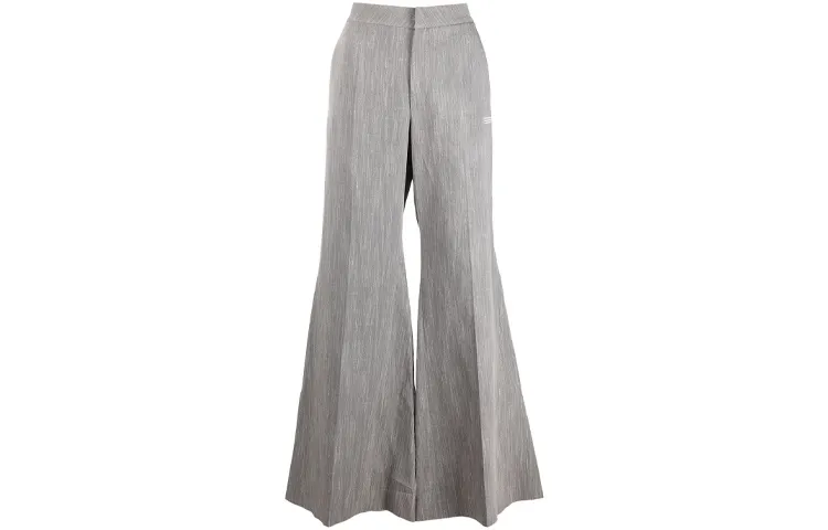 OFF WHITE Tie detail Draped Wide leg Trousers