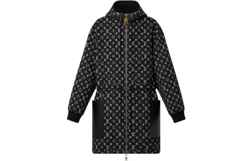 LOUIS VUITTON SS22 Parka Coat Women's Black