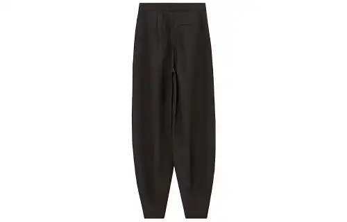 LOEWE Knitted Sweatpants Women's Black Moderate Lantern Pants