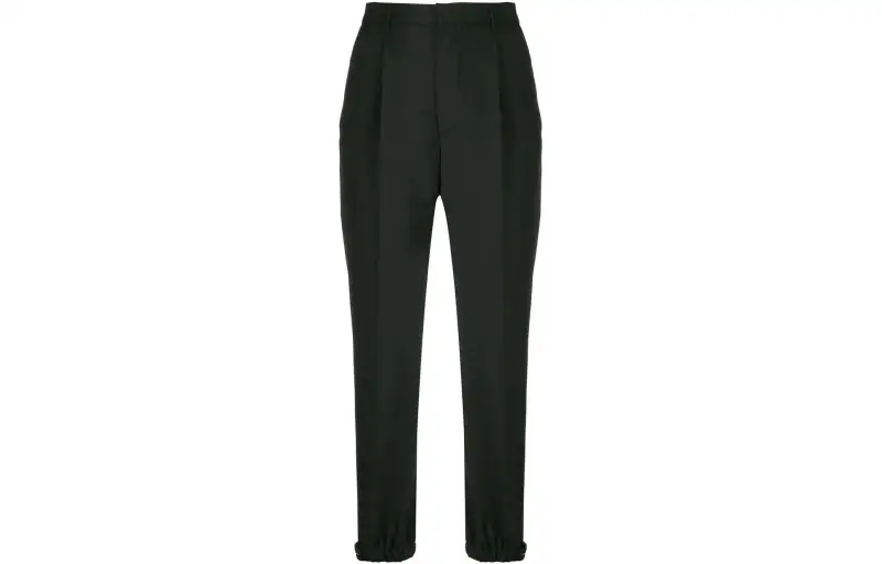PRADA Casual Pants Women's Black Moderate Tapered Pants