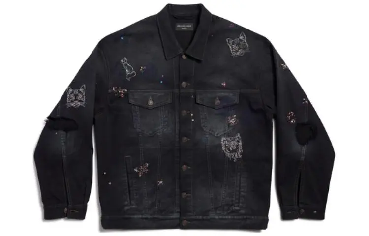 Balenciaga Denim Jacket Women's Black