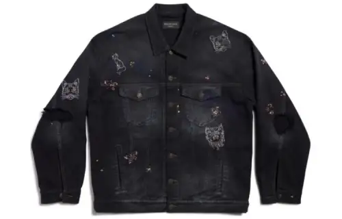 Balenciaga Denim Jacket Women's Black