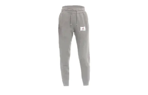 Jordan Knitted Sweatpants Women's Gray Moderate Straight Fit Pants