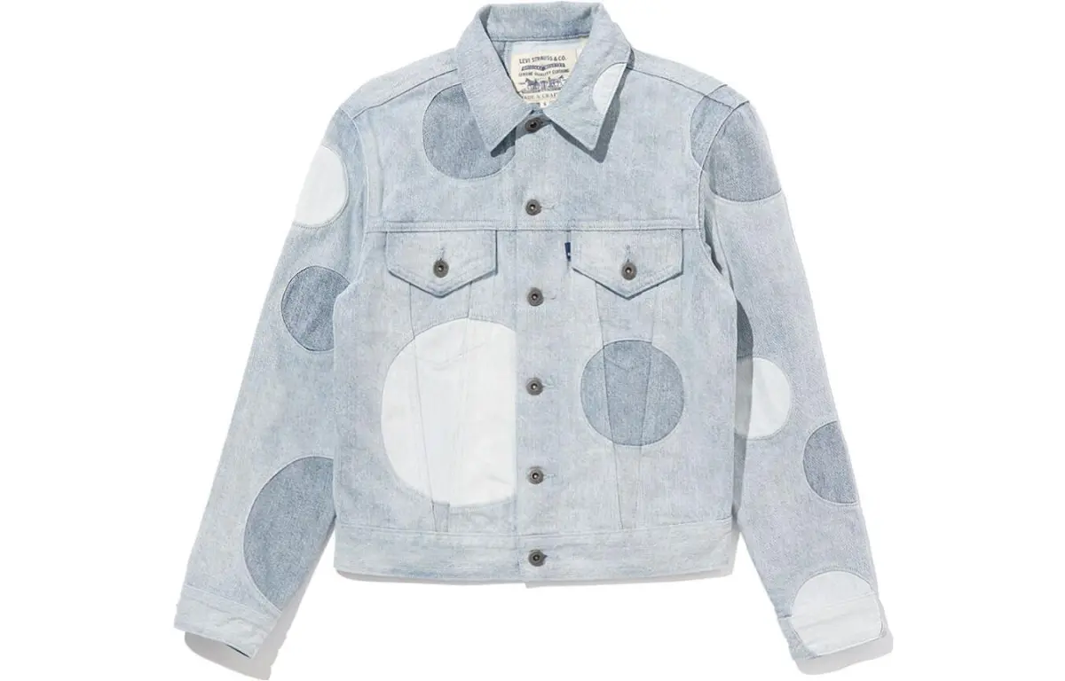 Levi's Denim Jackets Women's Light Indigo Lapel Moderate Straight Fit