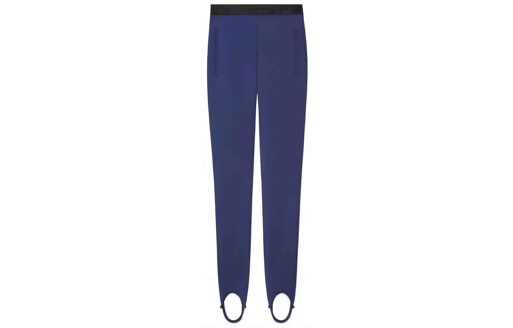 Женские штаны Gucci Lycra Stirrup Pants (синие)