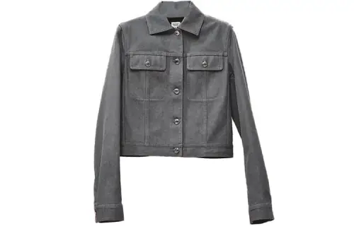 HERMES FW22 Denim Jacket Women's Gray