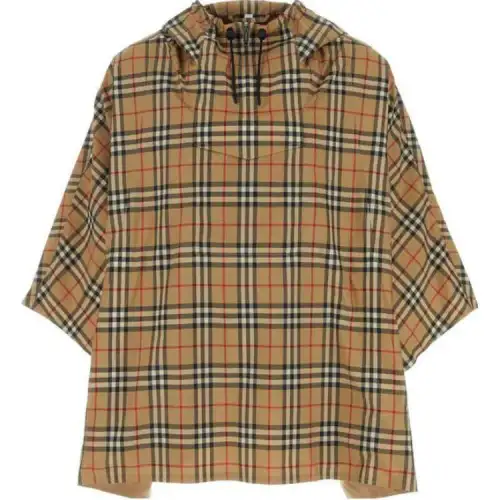 Burberry Check Hooded Poncho