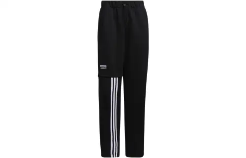 Adidas Originals Casual Pants Women's Black Moderate Straight Fit Pants