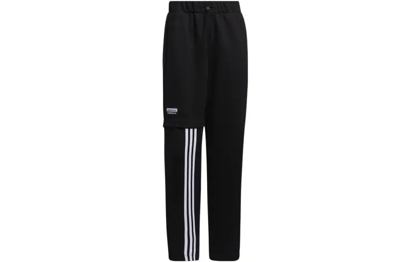 Adidas Originals Casual Pants Women's Black Moderate Straight Fit Pants