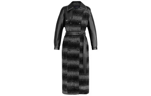 LOUIS VUITTON Trench Coat Women's Black
