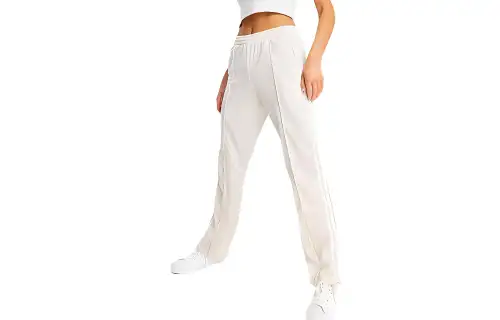 Adidas Originals Split Front Track Casual Pants Women's Gray White