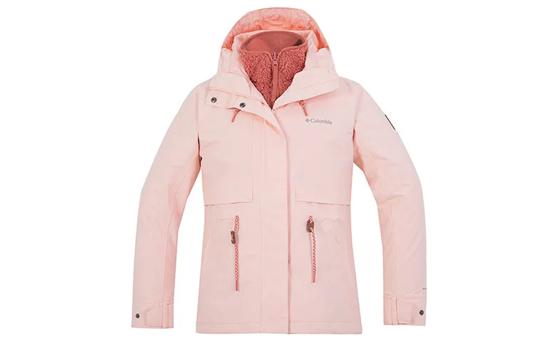 Columbia Waterproof And Windproof Windbreaker Jacket Women's Pink