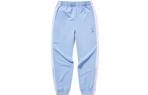ANTA Life Collection Knitted Sweatpants Women's Blue Moderate Cuffed Pants