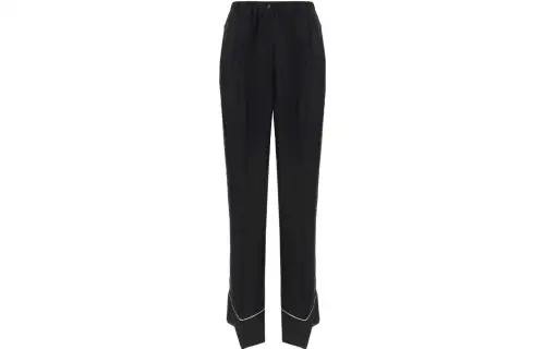 PRADA Casual Pants Women's Black Moderate Straight Fit Pants