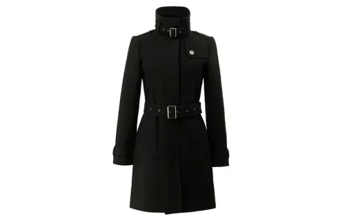 Burberry Velvet Jackets Women's Black Stand Collar Thickened