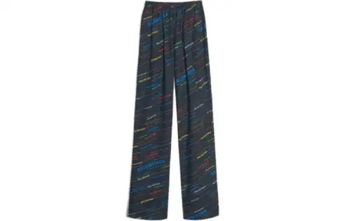 Balenciaga FW23 Casual Pants, Regular Fit Women's Black