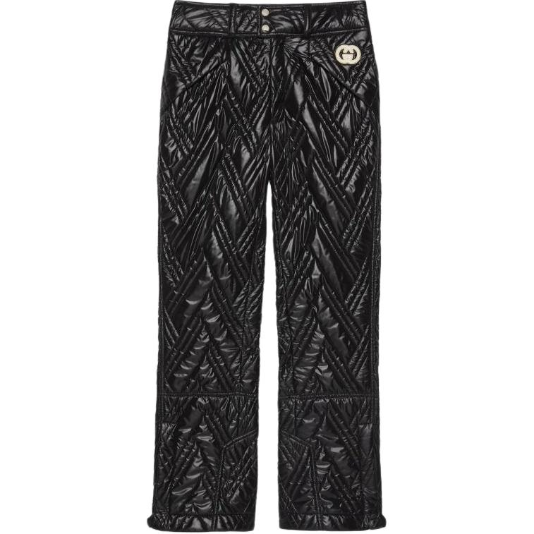 Женские штаны Gucci Quilted Nylon (черные)