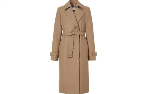 Burberry Velvet Jackets Women's Camel Lapel Moderate