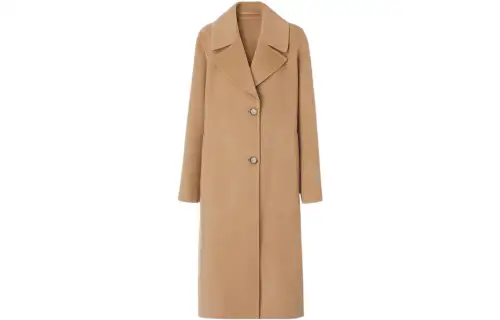 Burberry Velvet Jackets Women's Camel Lapel Moderate
