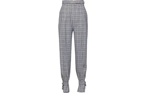MIU MIU Casual Pants Women's Gray Moderate Cuffed Pants
