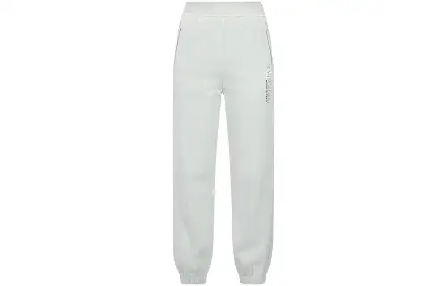 EVISU Knitted Sweatpants Women's Light Gray Moderate Sweatpants