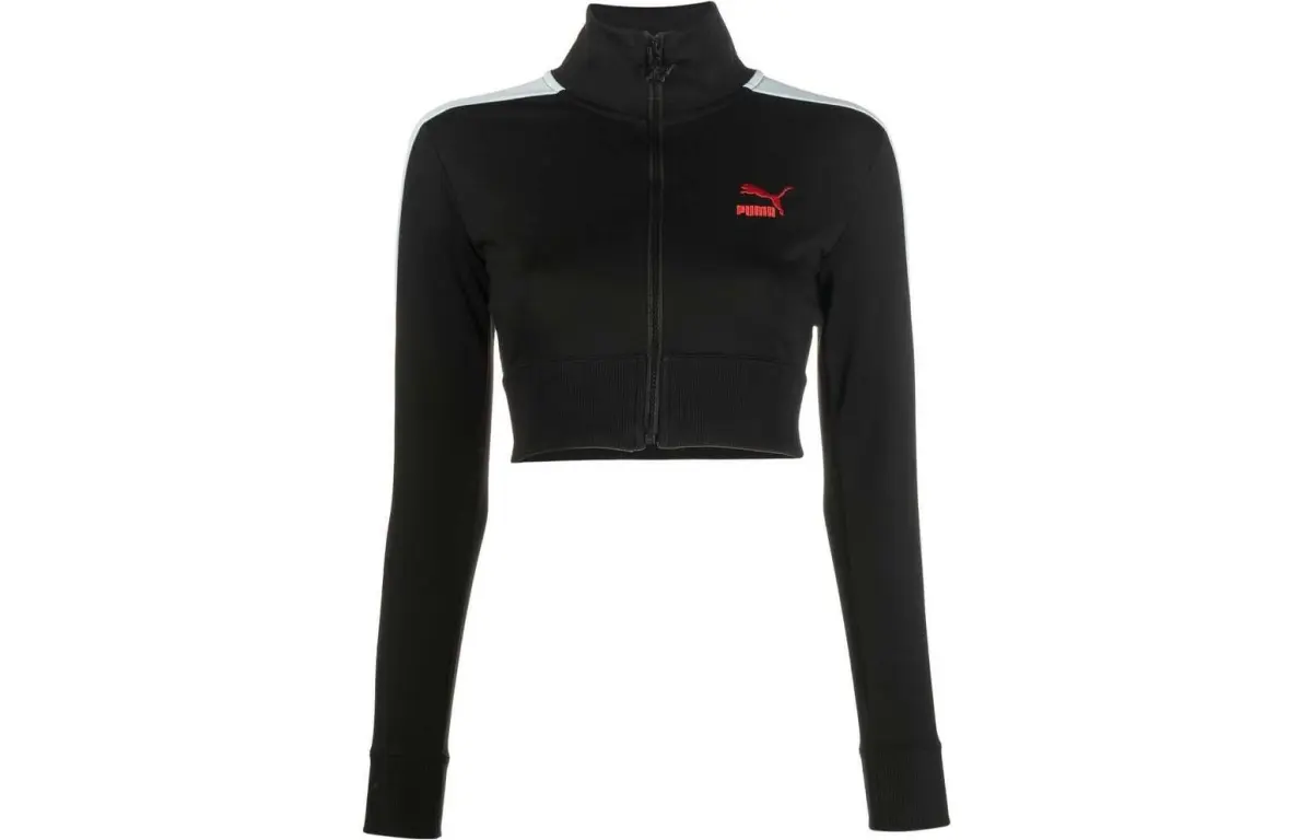 PUMA X Dua Lipa T7 Cropped Coat Women's Black