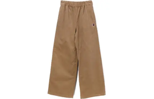 A BATHING APE Casual Pants Women's Beige Moderate Straight Fit Pants