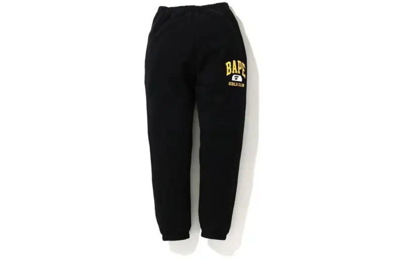 A BATHING APE Knitted Sweatpants Women's Moderate Cuffed Pants