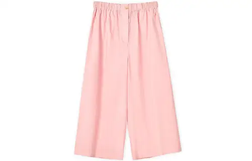 LOEWE Casual Pants Women's Pink Moderate Wide Leg Pants