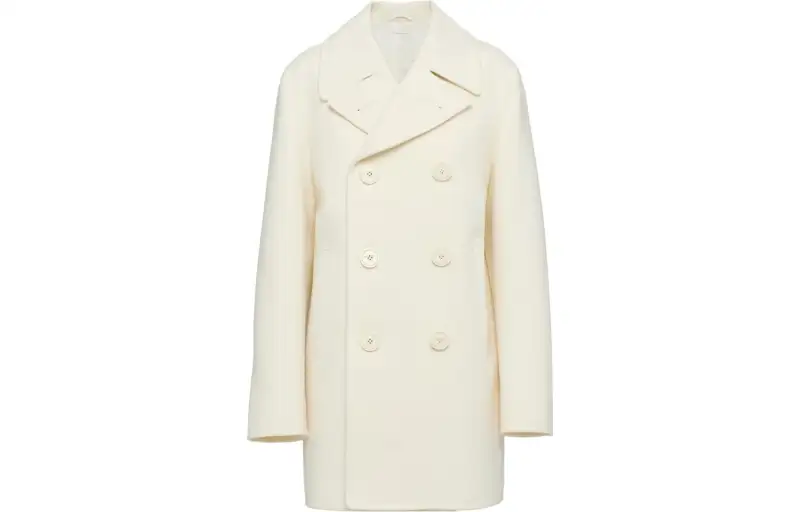 Prada Double-Breasted Long-Sleeved Coat
