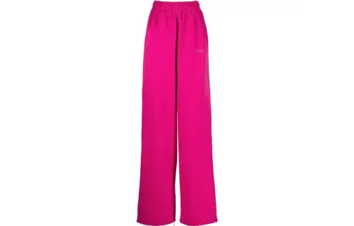 Vetements Casual Pants Women's Peach Pink Moderate Wide Leg Pants