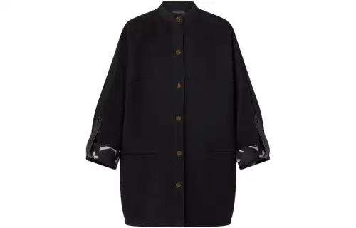 LOUIS VUITTON Signature Boxy Button-Up Coat