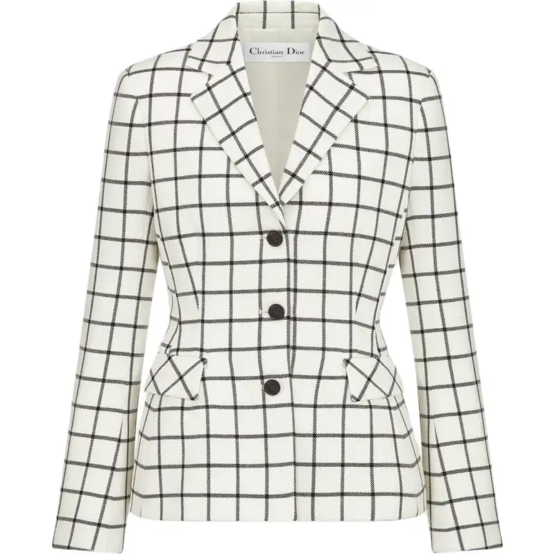 DIOR SS24 Business Suit Coat Women's White