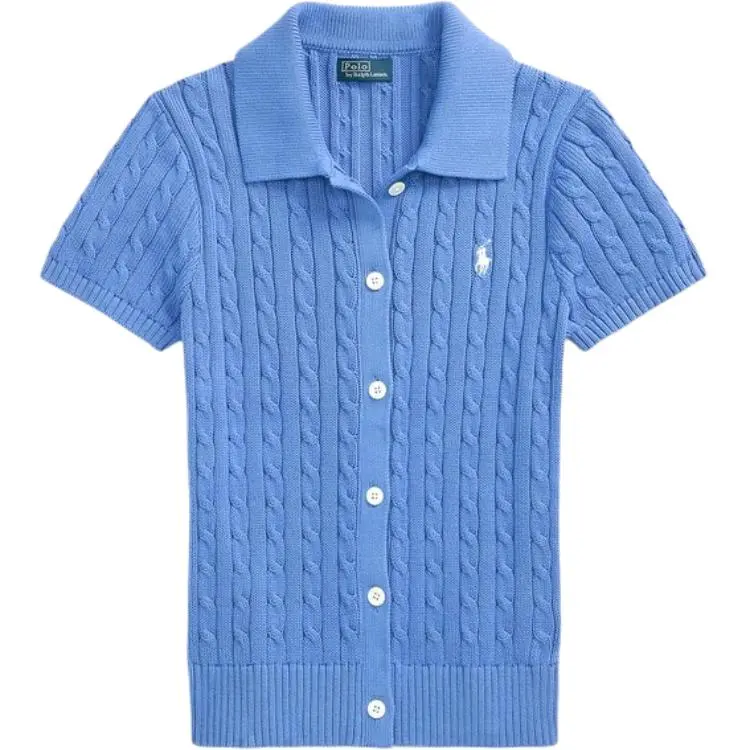 Polo Ralph Lauren SS25 Knitwear Slim Fit Women's Summer Blue