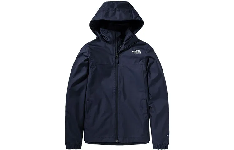 THE NORTH FACE Windbreaker Jackets Women's Blue Hooded Moderate
