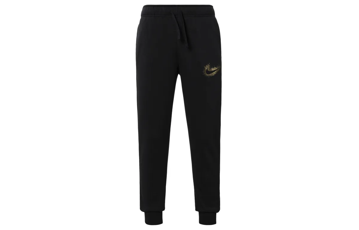 Nike Knitted Sweatpants Women's Black Moderate Cuffed Pants
