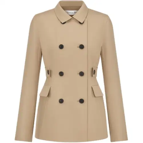 DIOR Qixi Festival Collection FW24 Business Suit Coat Women's Beige