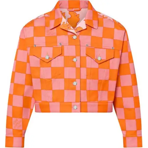 LOUIS VUITTON Bouquet Damier Denim Jacket