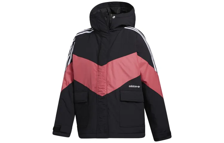 Adidas Originals Puffer Jackets Women's Black Hooded Moderate Other