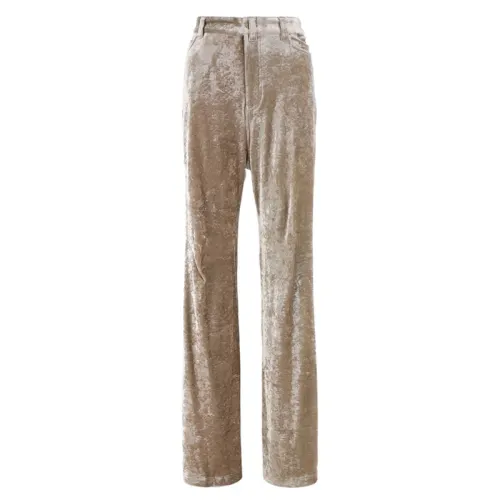 Balenciaga Wide Leg Chenille Trousers